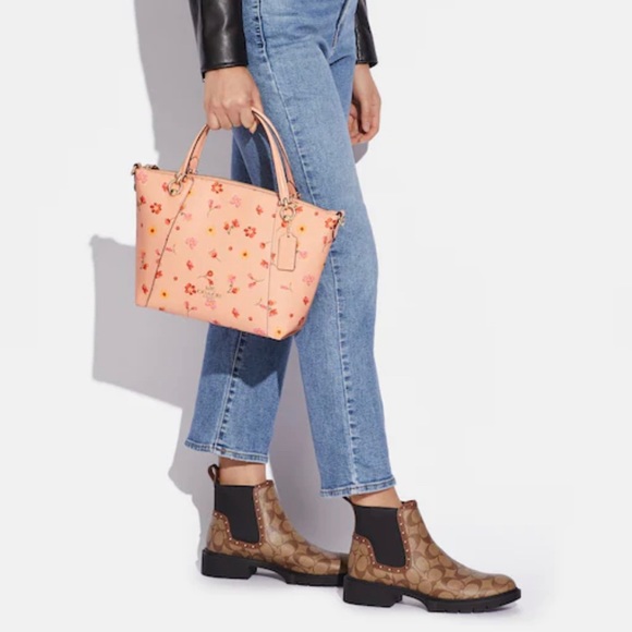 COACH BRAND NEW Kacey Satchel With Mystical Floral Print - Picture 3 of 8